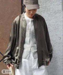 journal standard luxe アセテートヴィンテージMA1ブルゾン