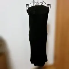 Forever21　ブラック ノースリーブ ニットワンピース　M