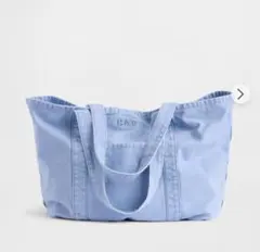 GAP ロゴ刺繍 デニム トートバッグ ライトブルーのサムネイル