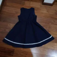 ネイビー Aライン ワンピース 130cm