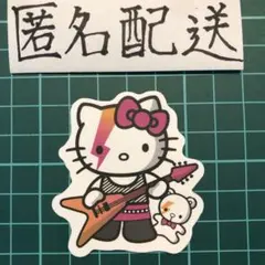 【匿名配送】防水ステッカー_B1099_ハローキティ ロック サンリオ かわいい