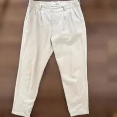 evam eva コットンシルク タックパンツ グレージュ ①サイズ