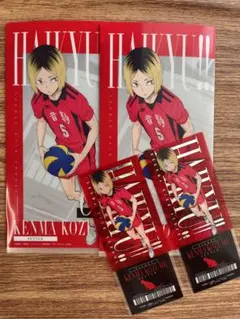 ハイキュー!! 【孤爪研磨】 チケットケース＆クリアカードセット×2