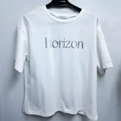 ルノンキュール【接触冷感】箔プリントロゴTシャツ」（オフホワイト）のサムネイル