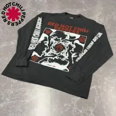 【USA製】RED HOT CHILI PEPPERS ロングTシャツ 黒袖プリのサムネイル