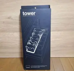 tower 山崎実業 シンク下 伸縮 鍋蓋 & フライパンスタンド ブラックのサムネイル
