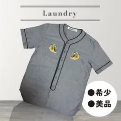 希少　laundry 虎刺繍　スカデザイン　半袖　ベースボール　シャツ　Lのサムネイル