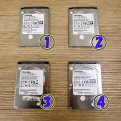 2.5インチHDD TOSHIBA 500GB×4個セット