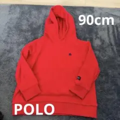 POLO BABY フード付きパーカー 90cm 赤