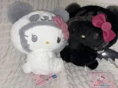 R*E様 パンダ ハローキティ こあくま＆てんし BIGぬいぐるみ 2体セット