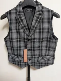新品◆COMME CA ISM チェック ベスト セレモニー キッズ 150A