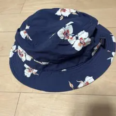 お値下げ/Patagonia 花柄 バケットハット ネイビーLサイズ