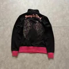 grunge wing track jacket y2k black pinkのサムネイル