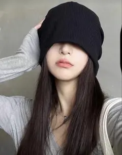 ニット帽・ビーニー 黒