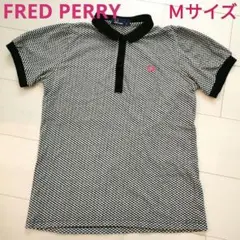FRED PERRYポロシャツチェックレディース黒ピンクフレッドペリーカットソー