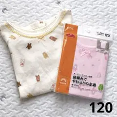 半袖　シャツ　肌着　2枚セット　120cm 綿100%