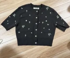 新品タグ付】COCO DEAL ハート刺繍カーディガン ブラウン - メルカリ
