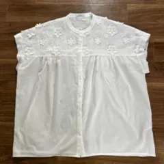 niko and ... ニコアンド ブラウス ホワイト