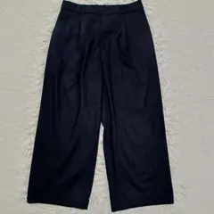 XL 大きいサイズ　UNIQLO　タックワイドパンツ　ネイビー　24年モデル