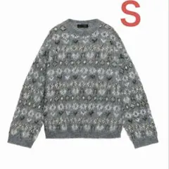 ZARA 起毛ジャカードニットセーター グレー L 完売品 2026年最新】zara ジャガードニットの人気アイテム - メルカリ