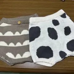 データテートニット牛柄パンツ 他 2点セット70-80cm