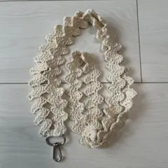 SnowMan ショルダーストラップ（白ラメ）