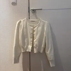 Tina:jojun アイボリー 長袖カーディガン