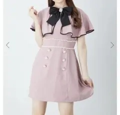 AnkRouge ケープワンピース　ピンクのサムネイル