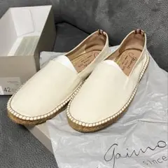 Gaimo ホワイト　エスパドリーユ　スリッポン 42 26cm