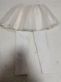 petit main レギンスつきチュールスカート 110サイズ ホワイト