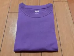 【新品未使用】UNIQLO ユニクロ クルーネックTシャツ パープル Lサイズ