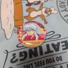 サンキューマート　犬夜叉コラボ　犬夜叉缶バッチ