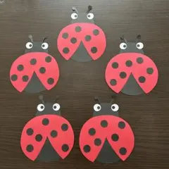 壁面飾り　てんとう虫
