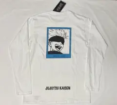 新品 呪術廻戦 ライトオン S ロンt 長袖 tシャツ TEE ロゴ 五条悟 白のサムネイル