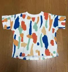最終価格MAAROOK マルチカラー半袖Tシャツ キッズ　110サイズのサムネイル