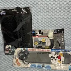レア!! 新品【ミッキーマウス】ワイドミラー シートバックポケット 4点セットのサムネイル