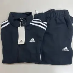 adidas ブラックジャージ 上下150センチ
