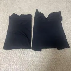 ヒートテック 極暖 コットンUネック 八分袖 М 黒 2枚 ユニクロ