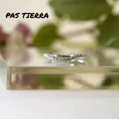 PAS TIERRA パティエラ K10WG ダイヤ ウェーブ リング 指輪のサムネイル