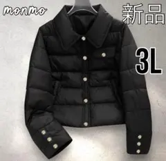 大きいサイズ　3L 4L 黒　ジャケット　アウター　カジュアル　上品　秋冬s79