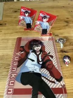 カラフルピーチ　Yuankun アクリルスタンド、下敷きなどセット