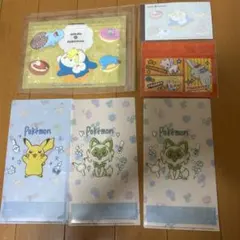 ポケモン　ジッパーバック　マルチケース　メモ帳　　6点セット　◆