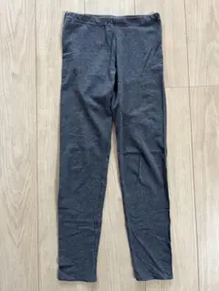 無印良品 キッズ ストレッチレギンス 十分丈 チャコールグレー 150