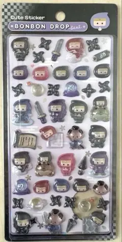 【正規品】ボンボンドロップシール 和柄 忍者