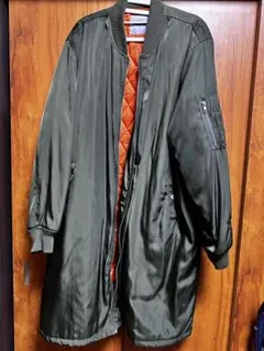 PUNYUS ロング丈MA-1 カーキ／サイズ2 ほぼ美品 2〜3回着用