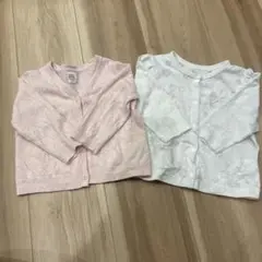 【70〜80cm】カーディガン2枚セット
