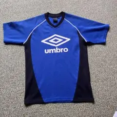 umbro メッシュシャツ S 青