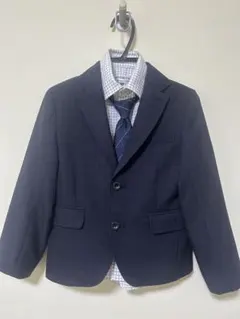 スーツ120男の子 eimiartsフォーマルネイビーチェック