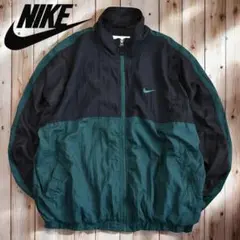 03M816◯90s NIKE 白タグ バックロゴ ブルゾン ナイロンジャケット