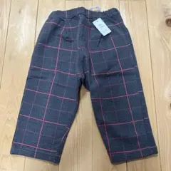 95 チェック柄ロングパンツ ボトムス 長ズボン パンツ